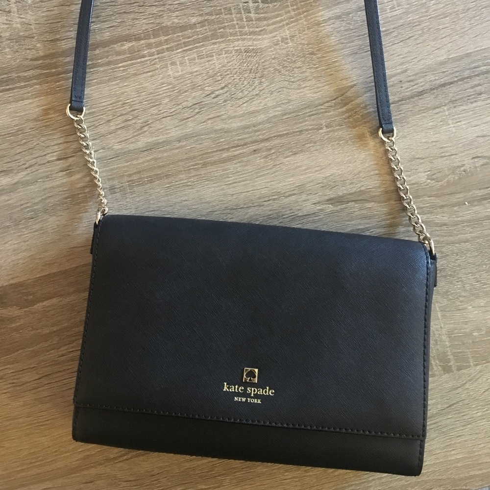 Kate Spade cross-body black purse